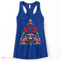 Hockey Equipt Christmas Tree Christmas Hockey Cool Gift Women's Tank Top thumb 0