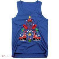Hockey Equipt Christmas Tree Christmas Hockey Cool Gift Tank Top thumb 0