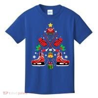 Hockey Equipt Christmas Tree Christmas Hockey Cool Gift Kids T-Shirt thumb 0