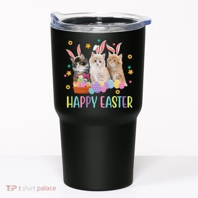 Happy Easter Cute Cat Lover Holiday Tumbler