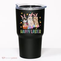 Happy Easter Cute Cat Lover Holiday Tumbler thumb 0