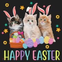 Happy Easter Cute Cat Lover Holiday Tumbler thumb 3