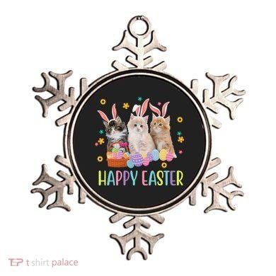 Happy Easter Cute Cat Lover Holiday Ornament