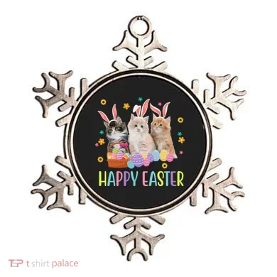 Happy Easter Cute Cat Lover Holiday Ornament