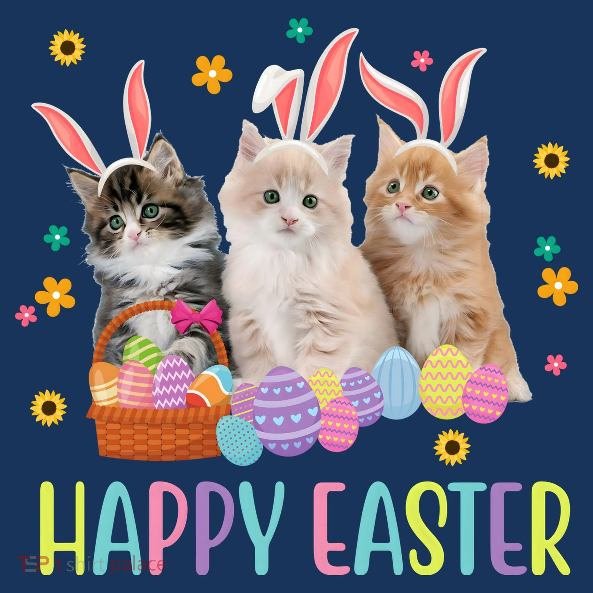Happy Easter Cute Cat Lover Holiday Women's Sweatshirt