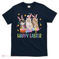 Happy Easter Cute Cat Lover Holiday T-Shirt thumb 0