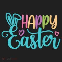 Happy Easter Cute Holiday 7 Panel Mesh Trucker Snapback Hat thumb 2