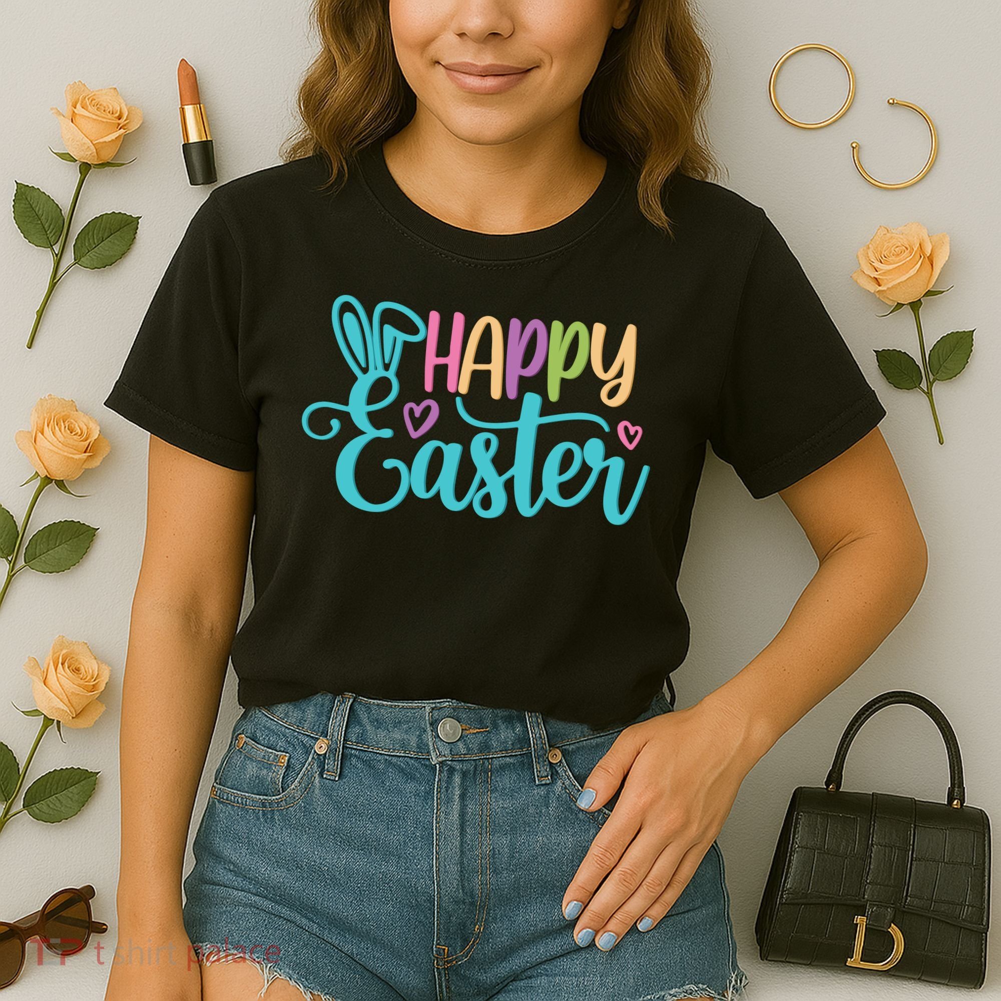 Happy Easter Cute Holiday Comfort Colors Boxy T-Shirt