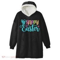 Happy Easter Cute Holiday Hooded Wearable Blanket thumb 0