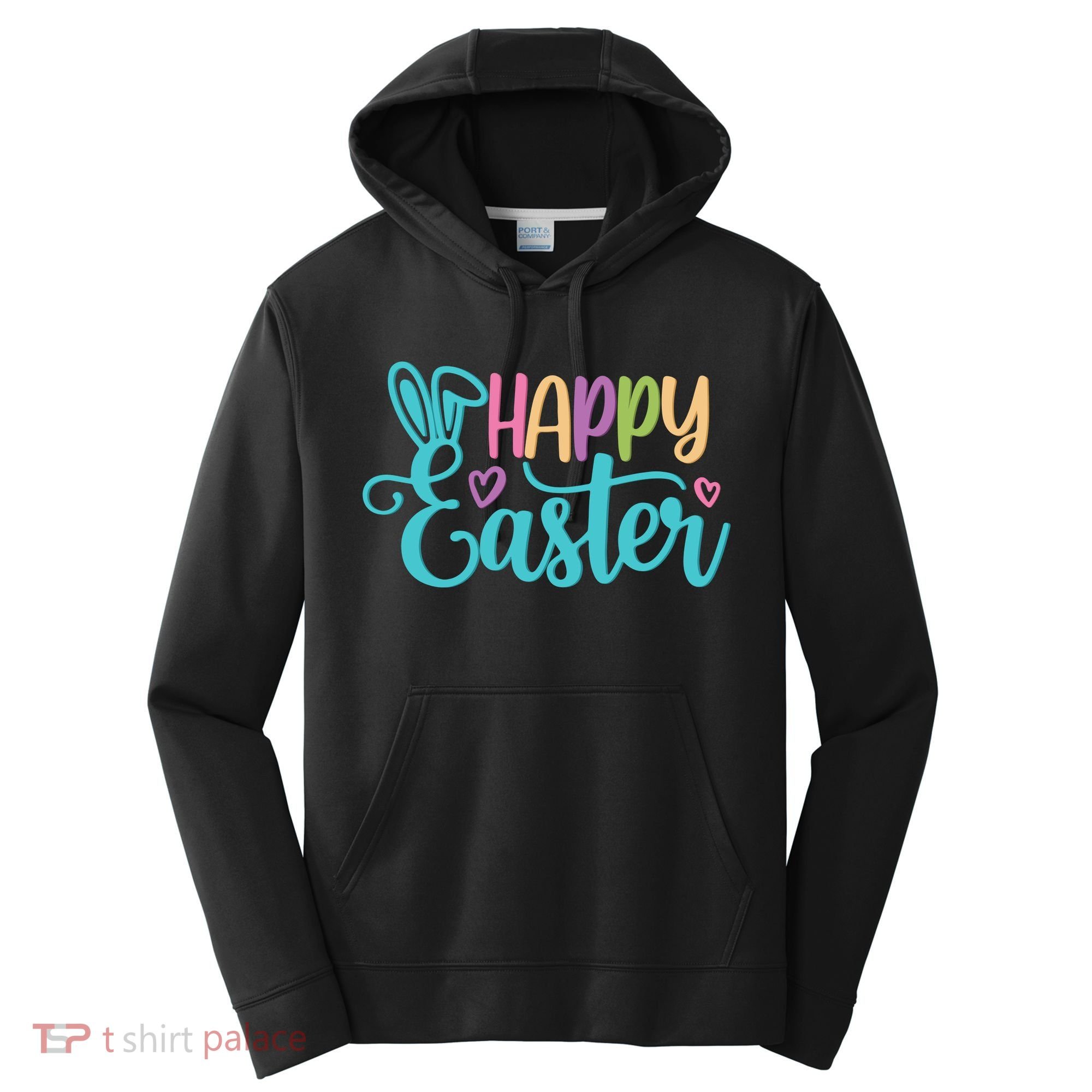 Happy Easter Cute Holiday Performance Fleece Hoodie