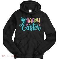 Happy Easter Cute Holiday Tie Dye Hoodie thumb 0