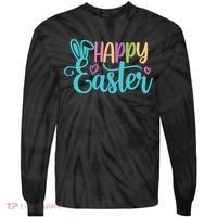 Happy Easter Cute Holiday Tie-Dye Long Sleeve Shirt thumb 0