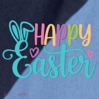 Happy Easter Cute Holiday Raglan Baseball Sleeve Shirt thumb 2