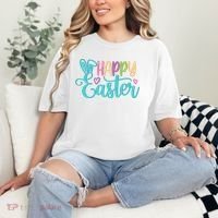 Happy Easter Cute Holiday Comfort Colors T-Shirt thumb 2