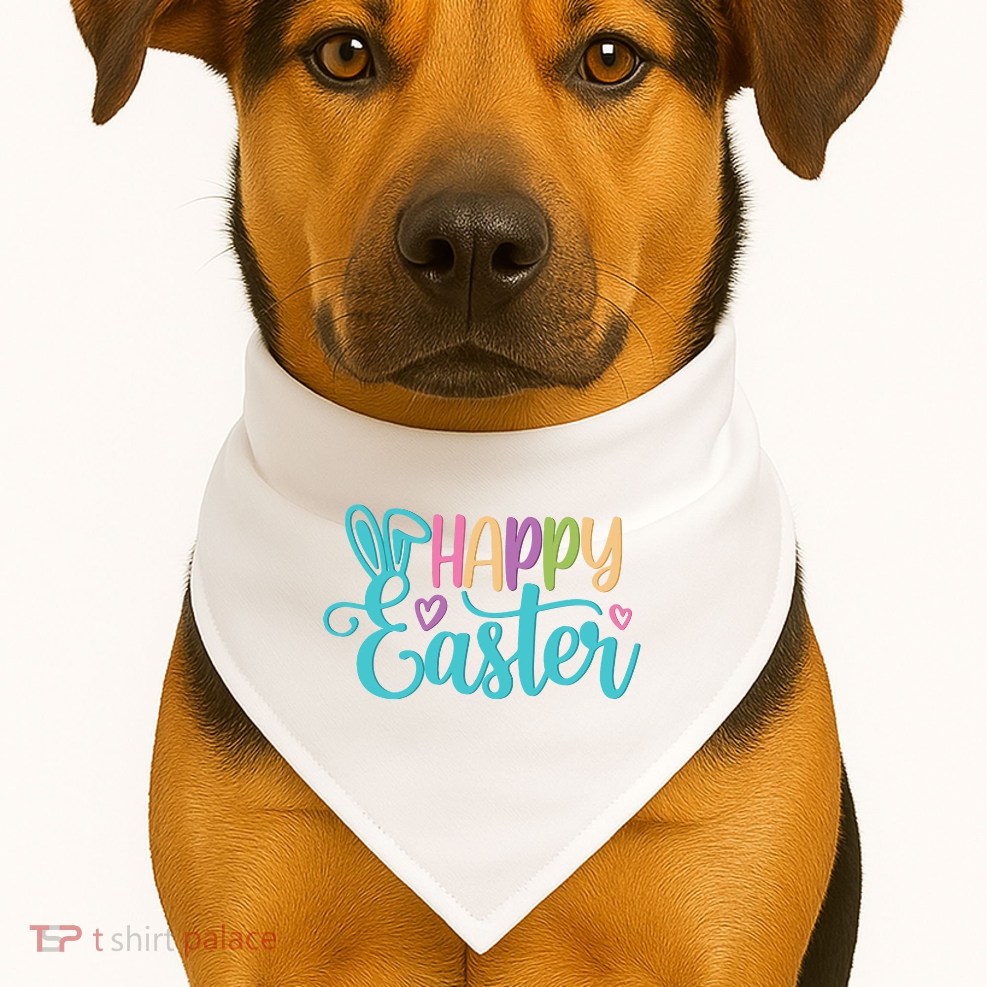 Happy Easter Cute Holiday USA-Made Doggie Bandana