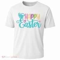 Happy Easter Cute Holiday Cooling Performance Crew T-Shirt thumb 0
