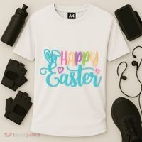 Happy Easter Cute Holiday Cooling Performance Crew T-Shirt thumb 3