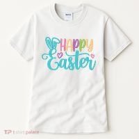 Happy Easter Cute Holiday Tall T-Shirt thumb 0