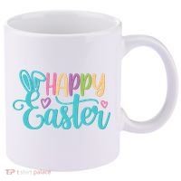 Happy Easter Cute Holiday 11oz C Handle Ceramic Mug thumb 0