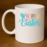 Happy Easter Cute Holiday 11oz C Handle Ceramic Mug thumb 4
