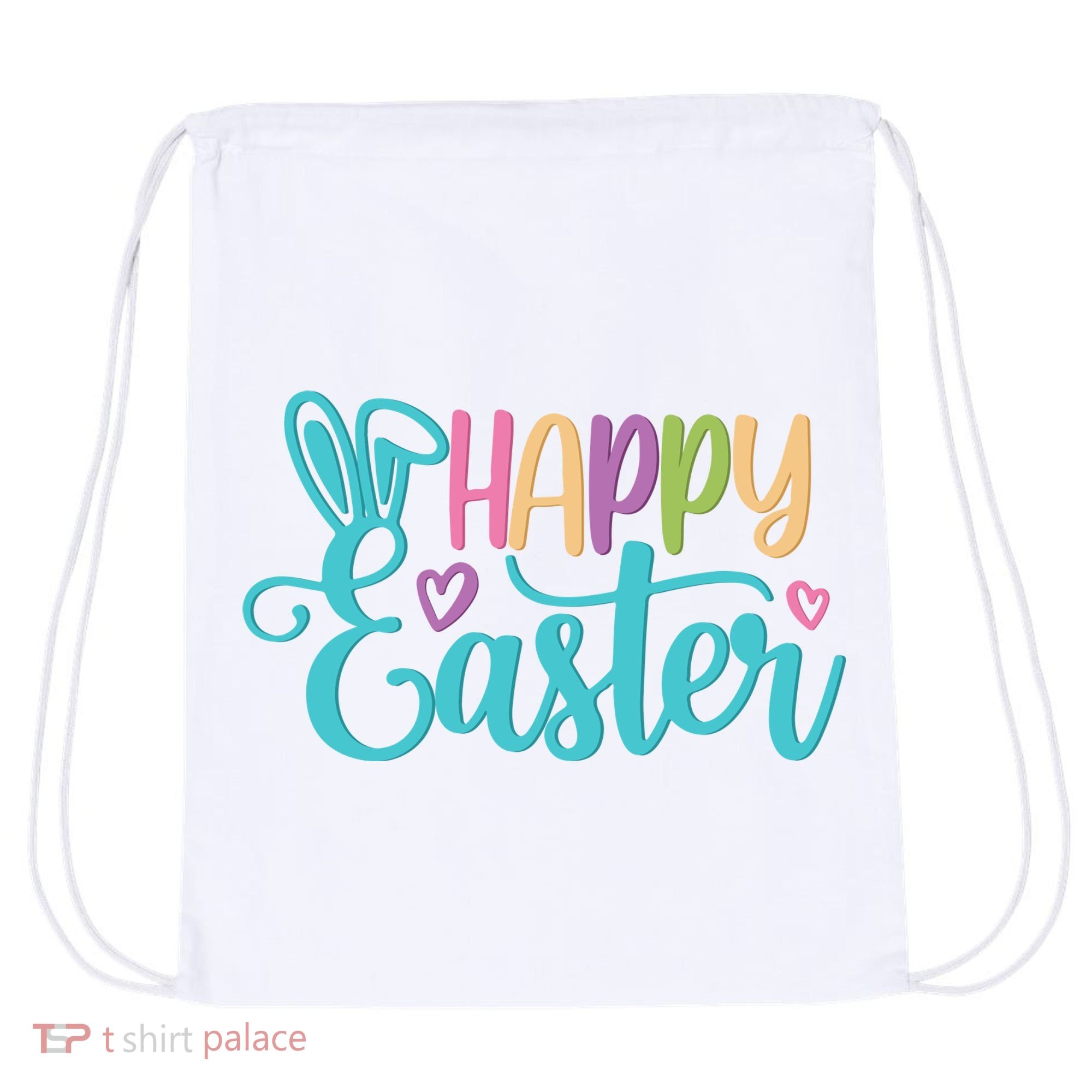 Happy Easter Cute Holiday Drawstring Bag