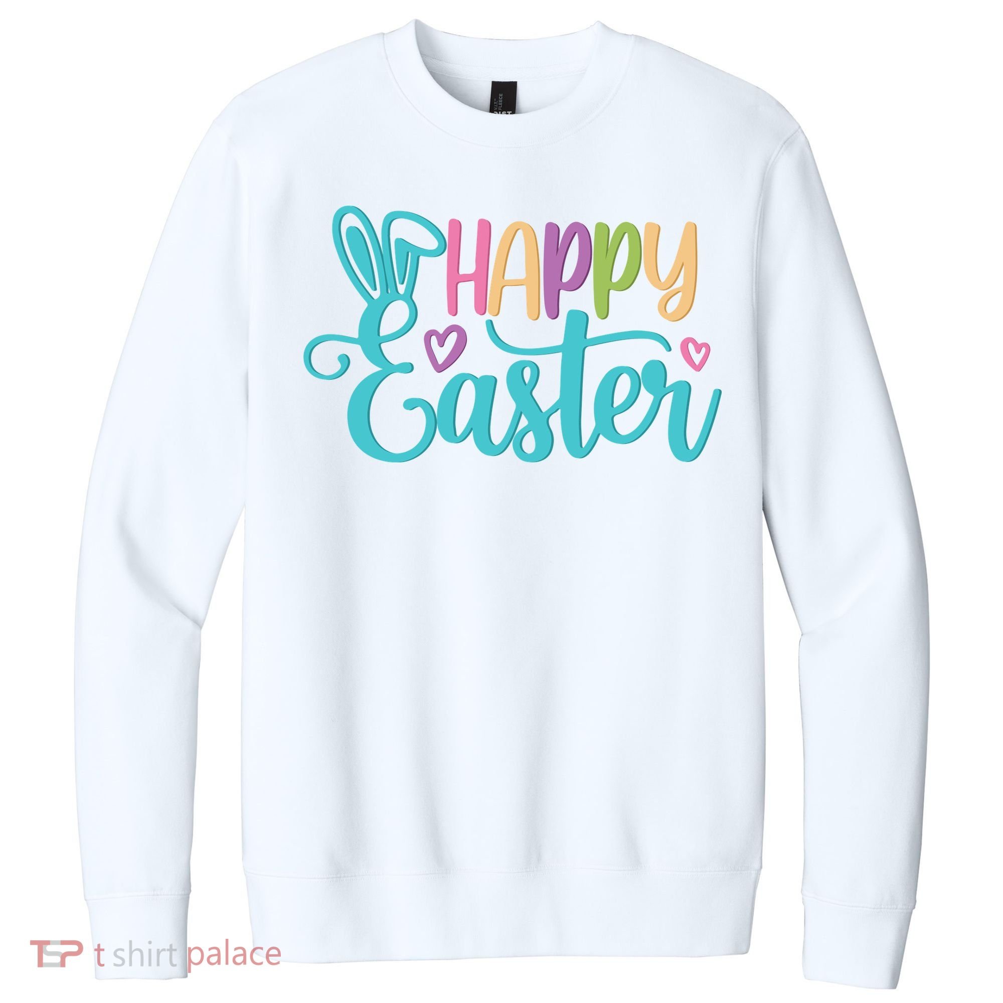 Happy Easter Cute Holiday V.I.T. Fleece Crew Sweatshirt