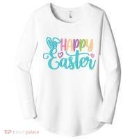 Happy Easter Cute Holiday Women's Perfect Tri Tunic Long Sleeve Shirt thumb 0