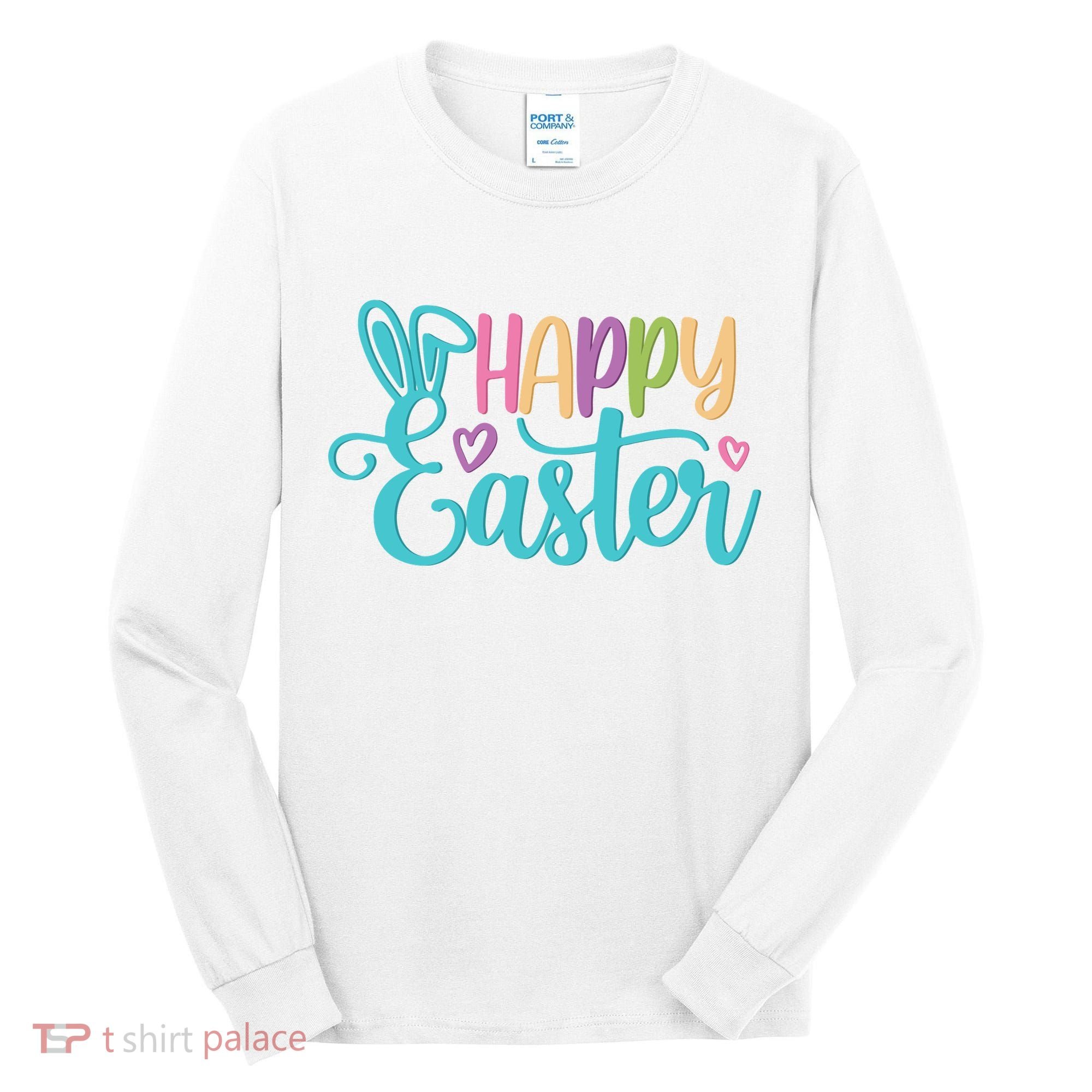 Happy Easter Cute Holiday Tall Long Sleeve Shirt