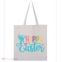 Happy Easter Cute Holiday Tote Bag thumb 0