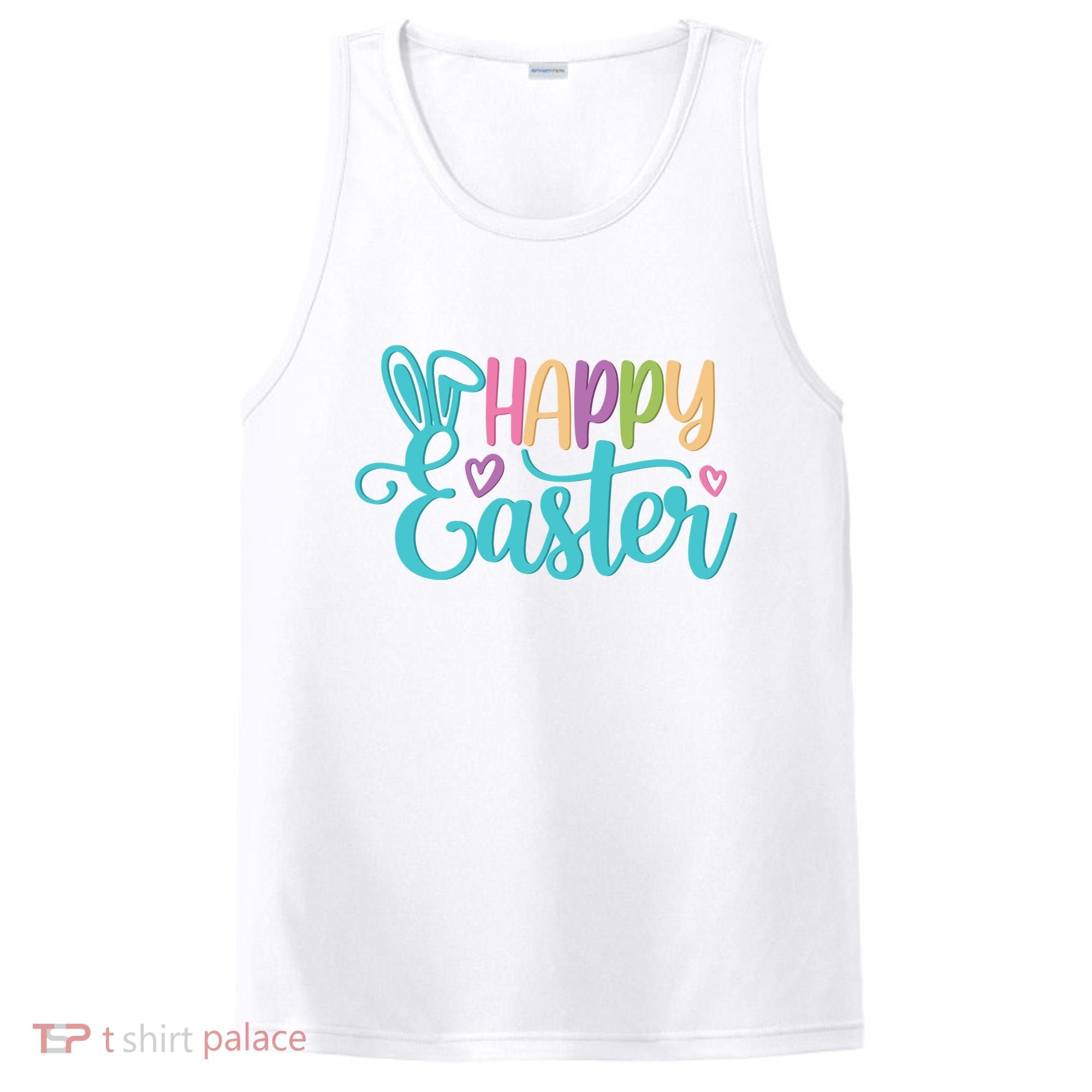 Happy Easter Cute Holiday PosiCharge Competitor Tank