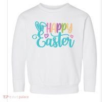 Happy Easter Cute Holiday Toddler Sweatshirt thumb 0