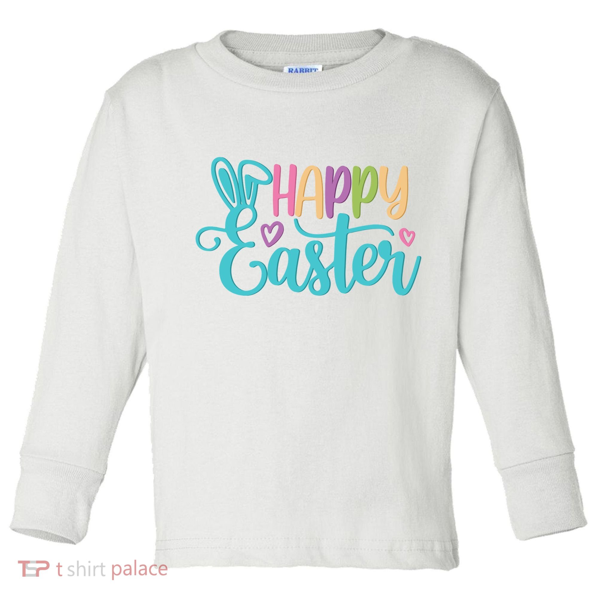 Happy Easter Cute Holiday Toddler Long Sleeve Shirt