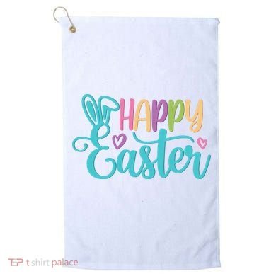 Happy Easter Cute Holiday Golf Towel