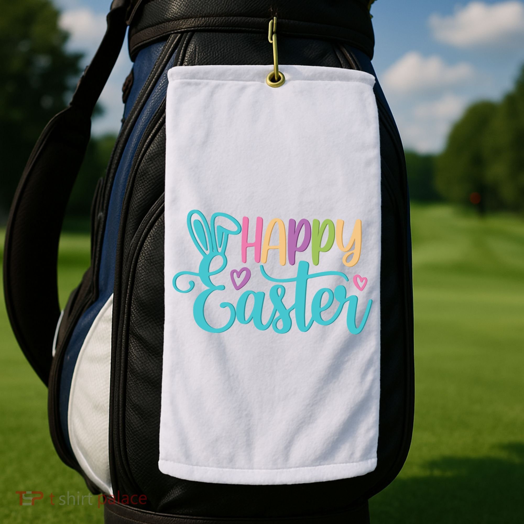 Happy Easter Cute Holiday Golf Towel
