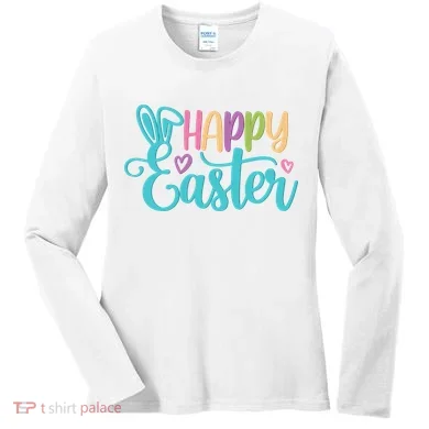 Happy Easter Cute Holiday Women's Long Sleeve Shirt