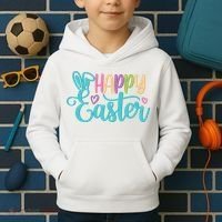 Happy Easter Cute Holiday Kids Hoodie thumb 2
