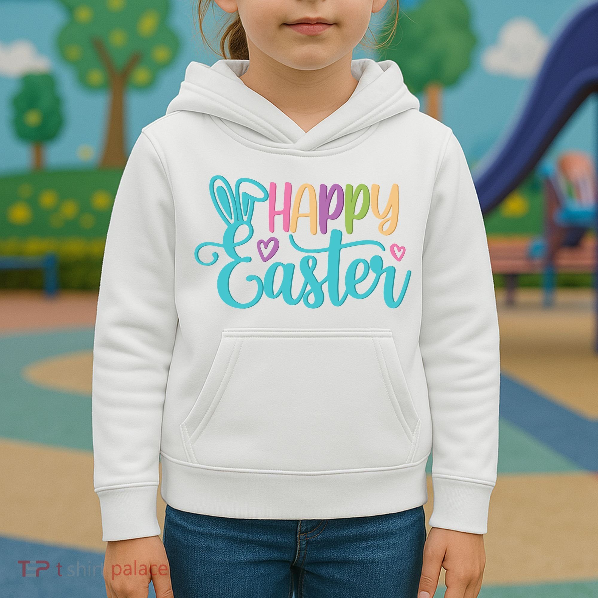 Happy Easter Cute Holiday Kids Hoodie