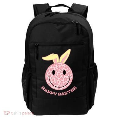 Happy Easter Cute Smile Face Pink Patterns Backpack