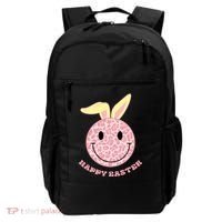 Happy Easter Cute Smile Face Pink Patterns Backpack thumb 0