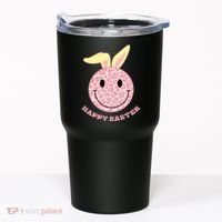 Happy Easter Cute Smile Face Pink Patterns Tumbler thumb 0