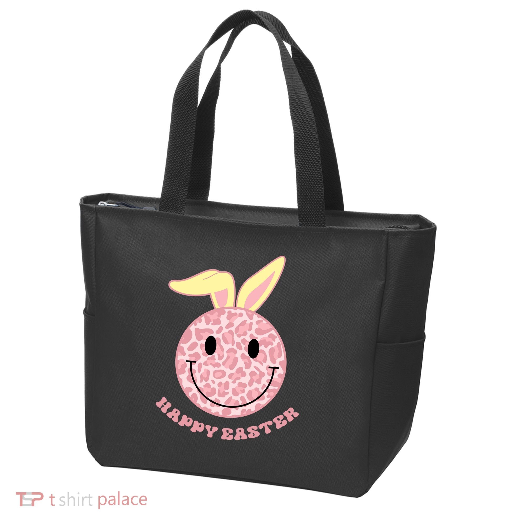 Happy Easter Cute Smile Face Pink Patterns Bag