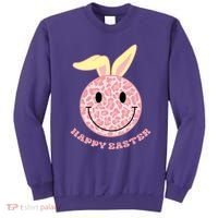Happy Easter Cute Smile Face Pink Patterns Sweatshirt thumb 0