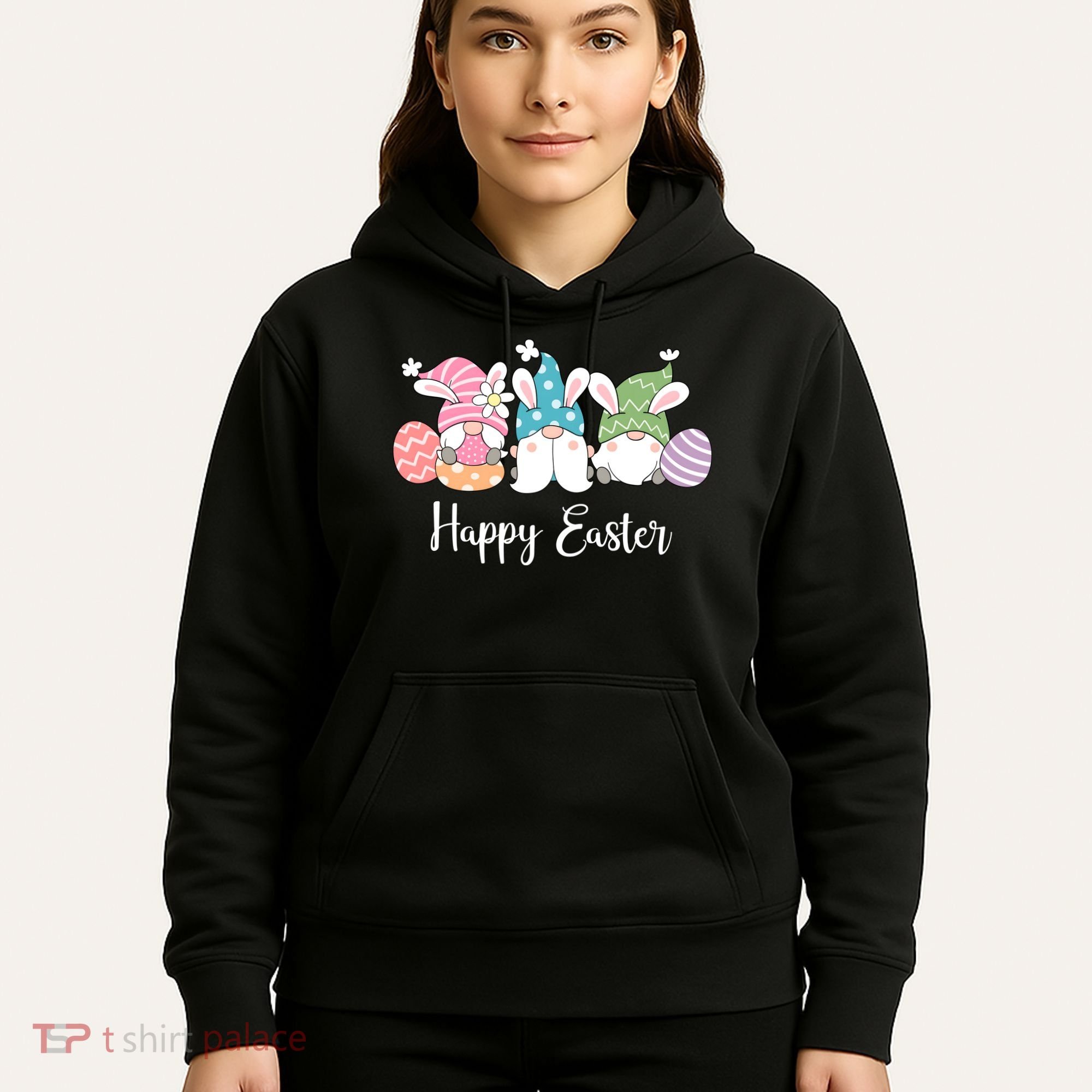 Happy Easter Cute Gnome Holiday Hoodie