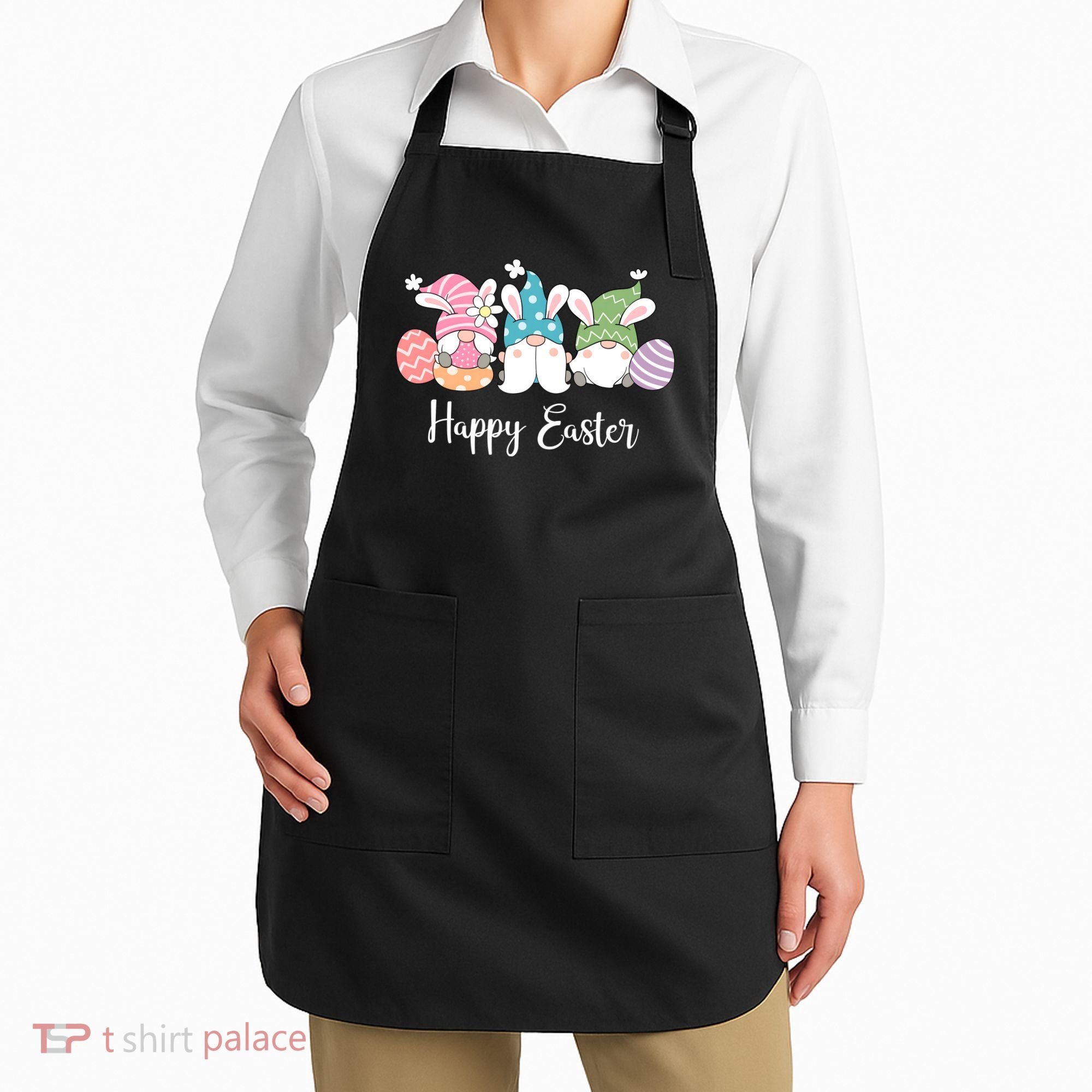 Happy Easter Cute Gnome Holiday Apron