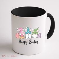Happy Easter Cute Gnome Holiday Coffee Mug thumb 1