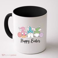 Happy Easter Cute Gnome Holiday Coffee Mug thumb 0