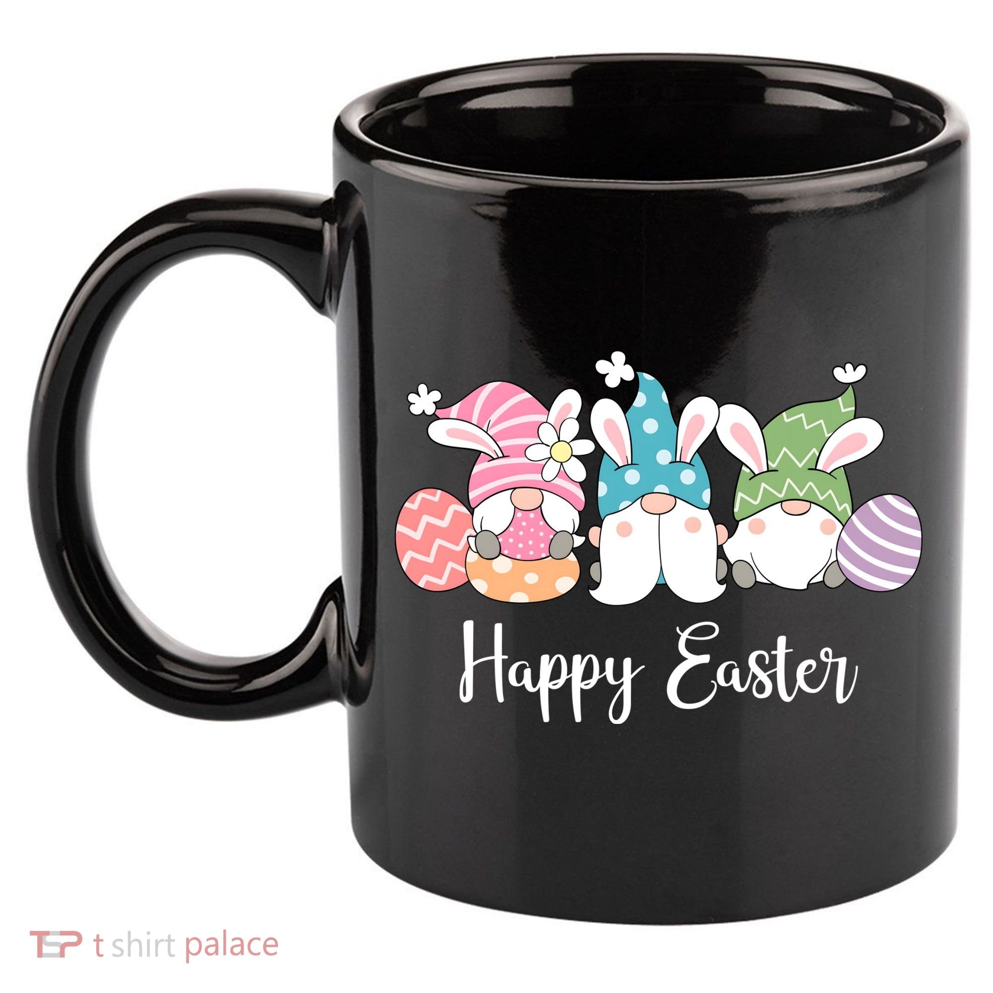 Happy Easter Cute Gnome Holiday 11oz C Handle Ceramic Mug