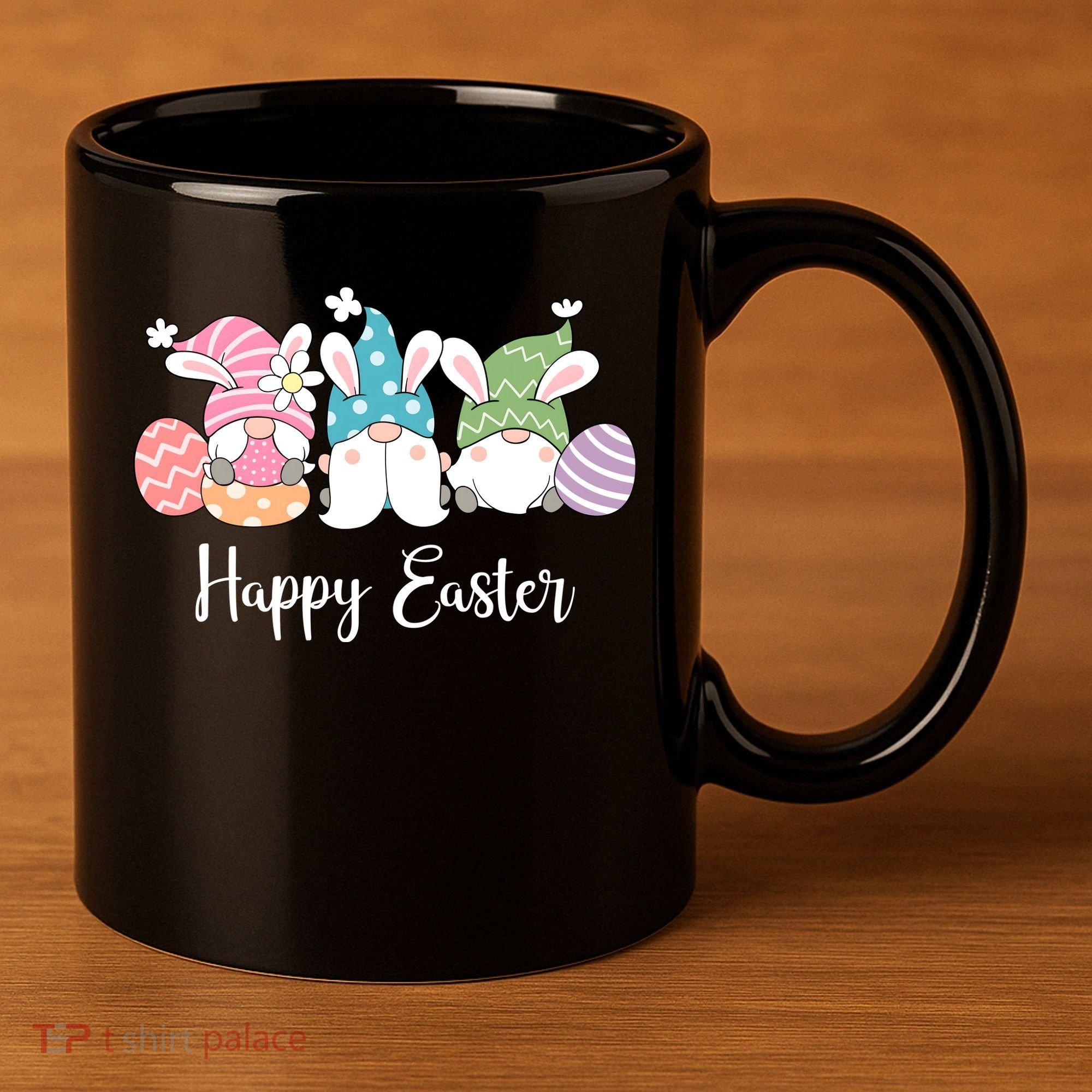 Happy Easter Cute Gnome Holiday 11oz C Handle Ceramic Mug