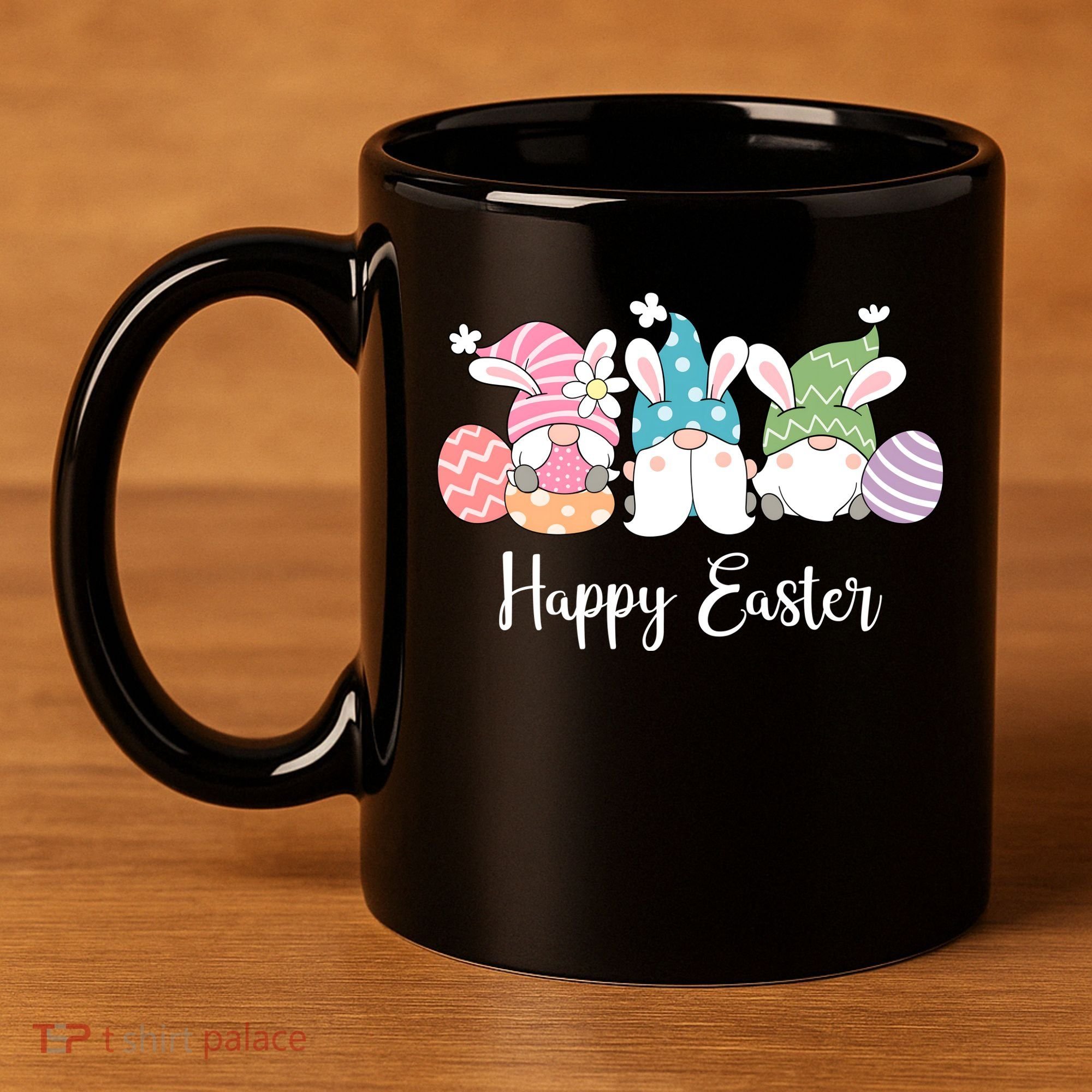 Happy Easter Cute Gnome Holiday 11oz C Handle Ceramic Mug