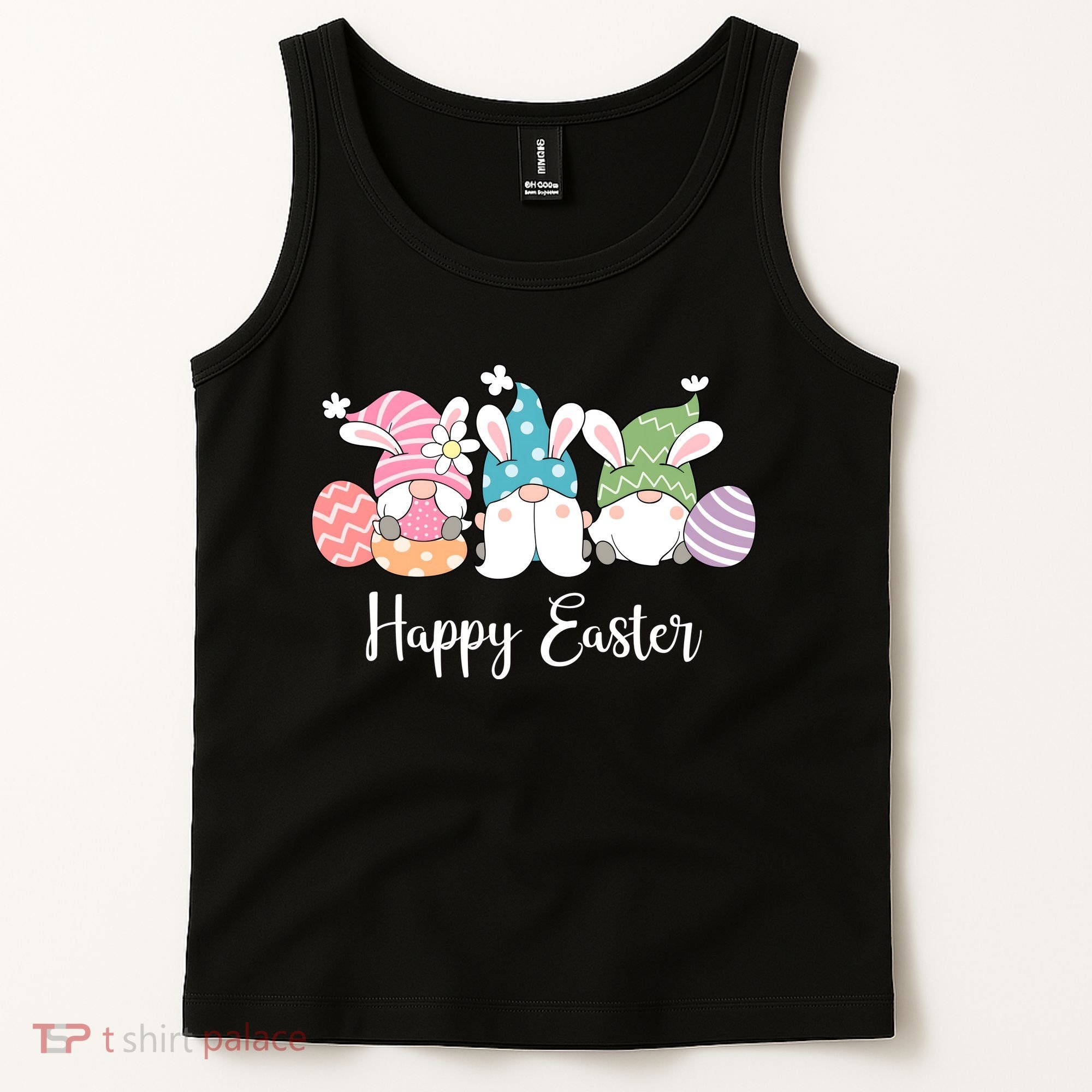 Happy Easter Cute Gnome Holiday Tank Top